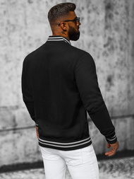 Bluza męska rozpinana czarna OZONEE NB/MF2018