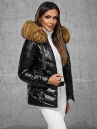 Куртка жіноча Чорно-Коричнева OZONEE JS/5M3138/392B