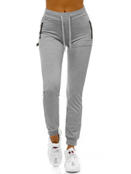 Spodnie dresowe damskie szare OZONEE O/9878
