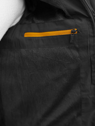 Kurtka zimowa męska pikowana czarna OZONEE JS/22M59/392