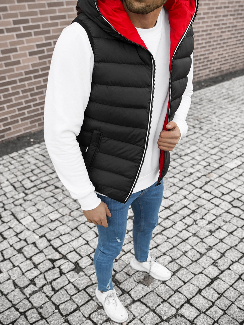 Безрукавка чоловіча Чорна OZONEE N/6878/1Z