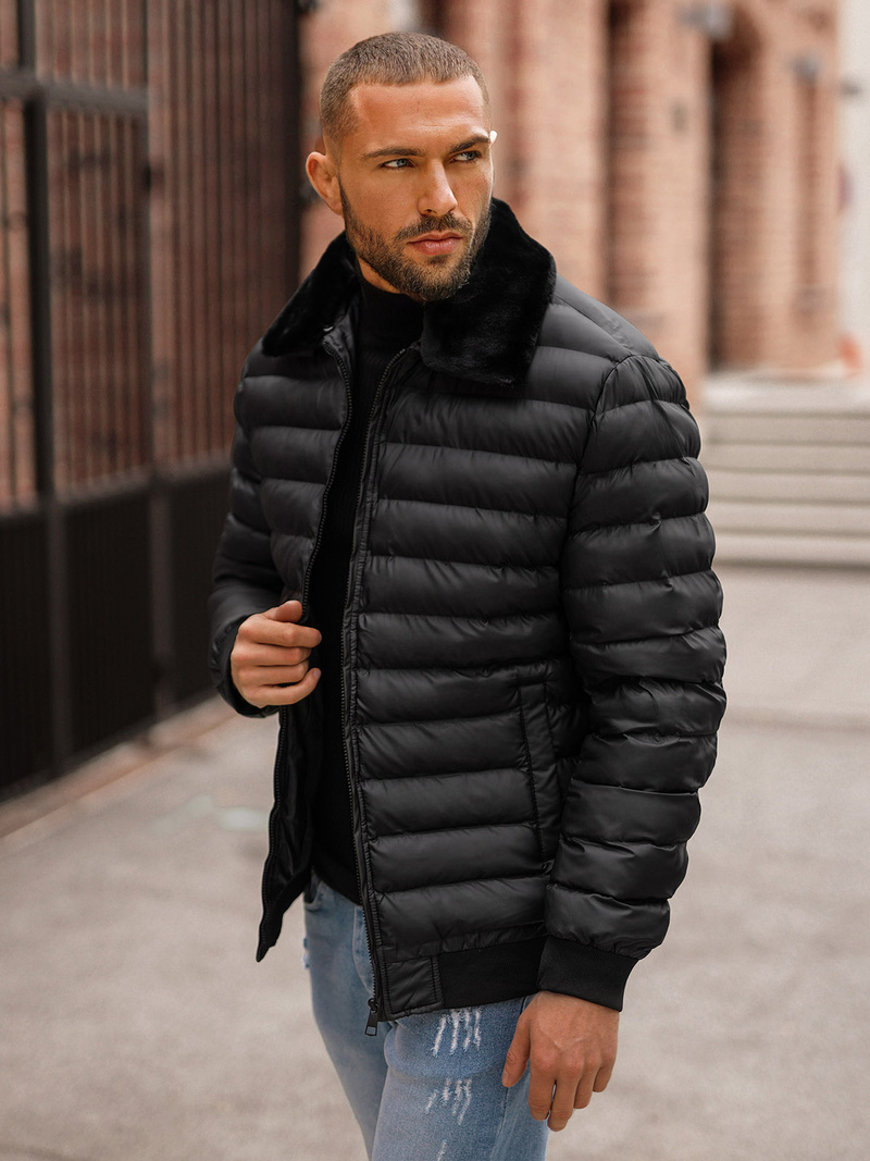 Куртка чоловіча чорна OZONEE JS/31M5012Z