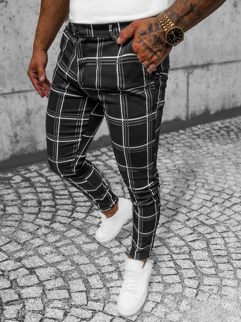 Чоловічі штани чинос Чорнi OZONEE O/P4028