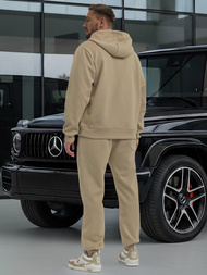 Komplet dresowy męski beżowy OZONEE O/3C582AB