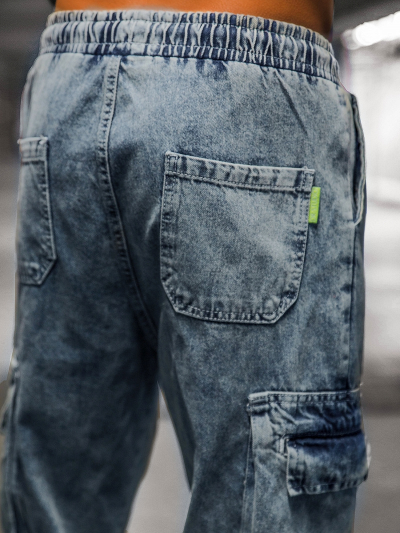 Штани чоловічі джоггери Синi OZONEE O/6207