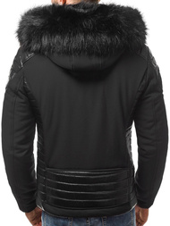 Kurtka zimowa męska czarna OZONEE O/99101Z 