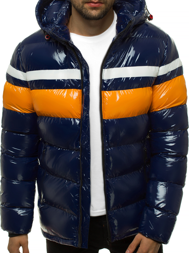 Kurtka zimowa męska pikowana granatowa OZONEE N/6463