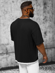 Футболка чоловіча чорна OZONEE O/3434