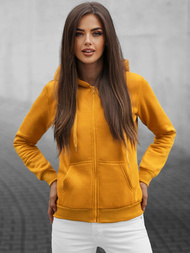 Bluza damska rozpinana z kapturem camelowa OZONEE JS/W03Z