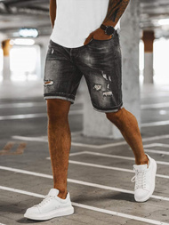 Чоловічі джинсові шорти Графітові OZONEE NB/MP0035BCZ