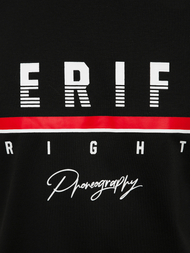 T-Shirt męski czarny OZONEE JS/SS10972Z