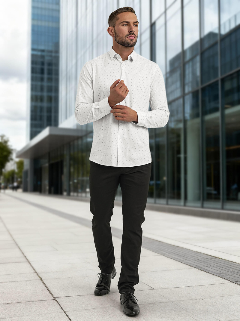 Cорочка чоловіча Бiла OZONEE V/V185