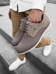 Buty męskie beżowe t/682