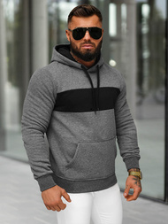 Bluza z kapturem męska grafitowa OZONEE JS/8B1315/5