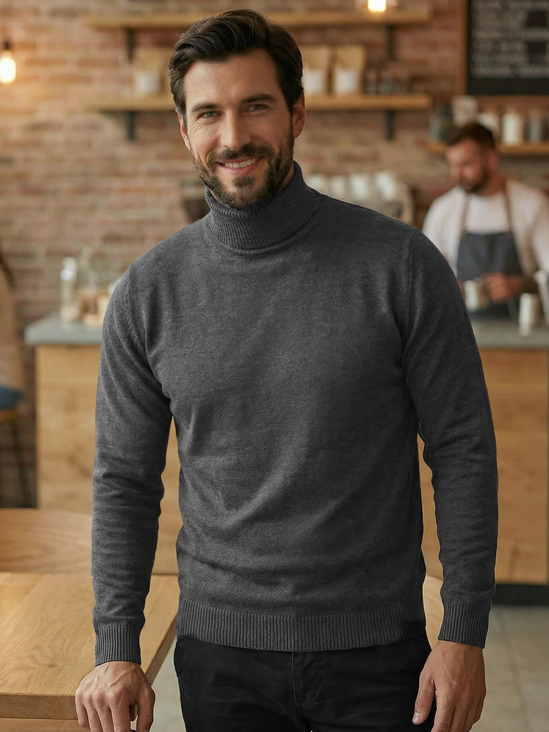 Светр чоловічій Графітовий OZONEE JS/59B3603/5