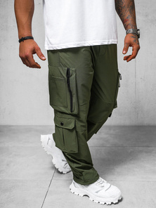 Spodnie męskie cargo wide leg khaki OZONEE O/PS5527