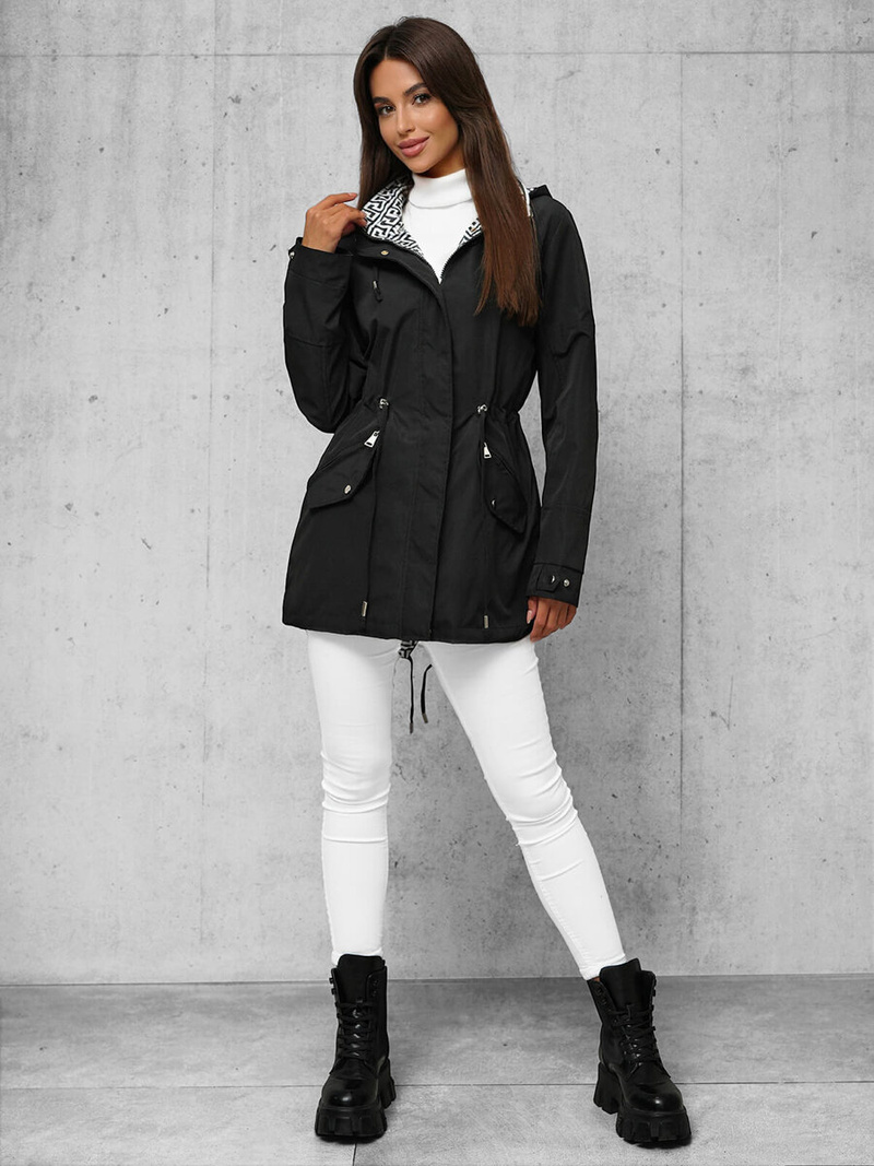 Kurtka damska czarna OZONEE JS/16M9068/392Z