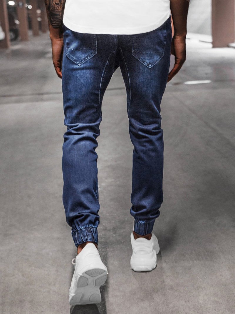 Spodnie męskie jogger granatowe OZONEE O/4358