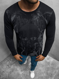 Longsleeve męski czarny OZONEE O/1291