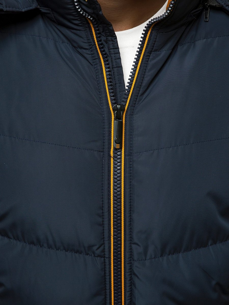 Kurtka zimowa męska pikowana granatowa OZONEE N/6902/2