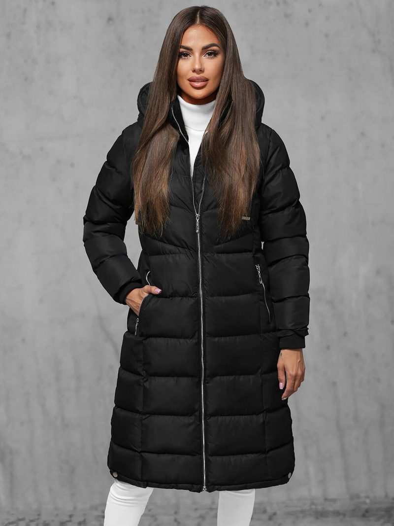 Куртка жіноча чорна OZONEE JS/M736/392