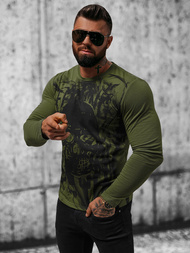 Longsleeve męski zielony OZONEE O/B257