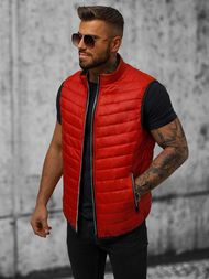 Безрукавка чоловіча Темно-червона OZONEE N/7103/5Z