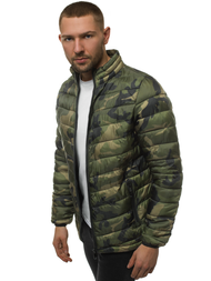 Kurtka męska przejściowa zielona-moro OZONEE JS/SM80Z