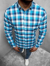 Сорочка чоловіча Синя OZONEE O/1322