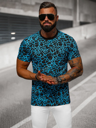 T-shirt męski czarny OZONEE JS/8T1199/3