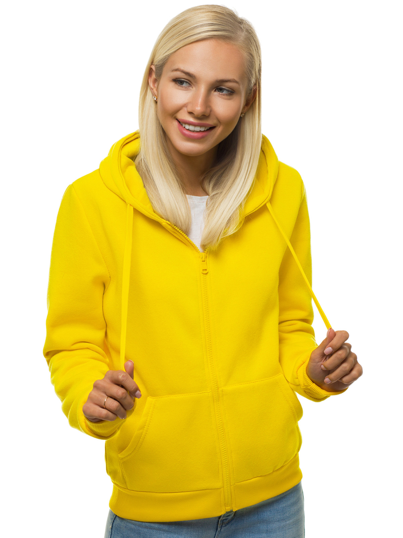Bluza rozpinana damska żółta OZONEE JS/W03Z
