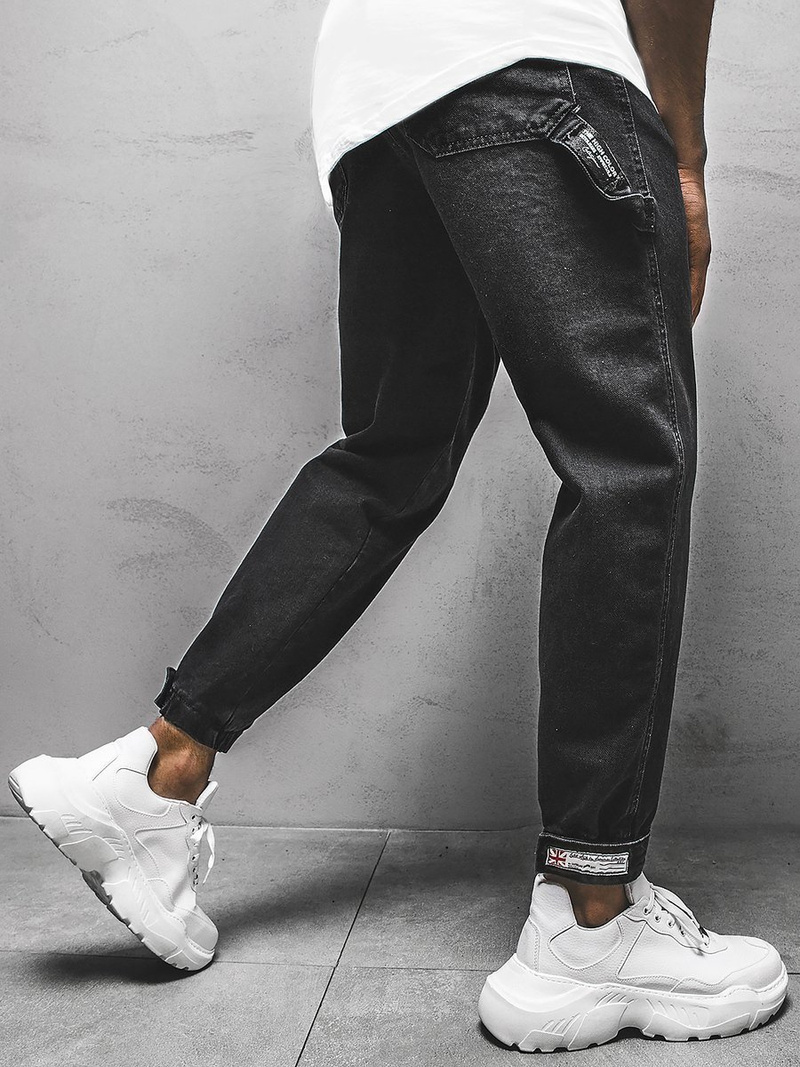 Spodnie męskie jogger czarne OZONEE O/3891