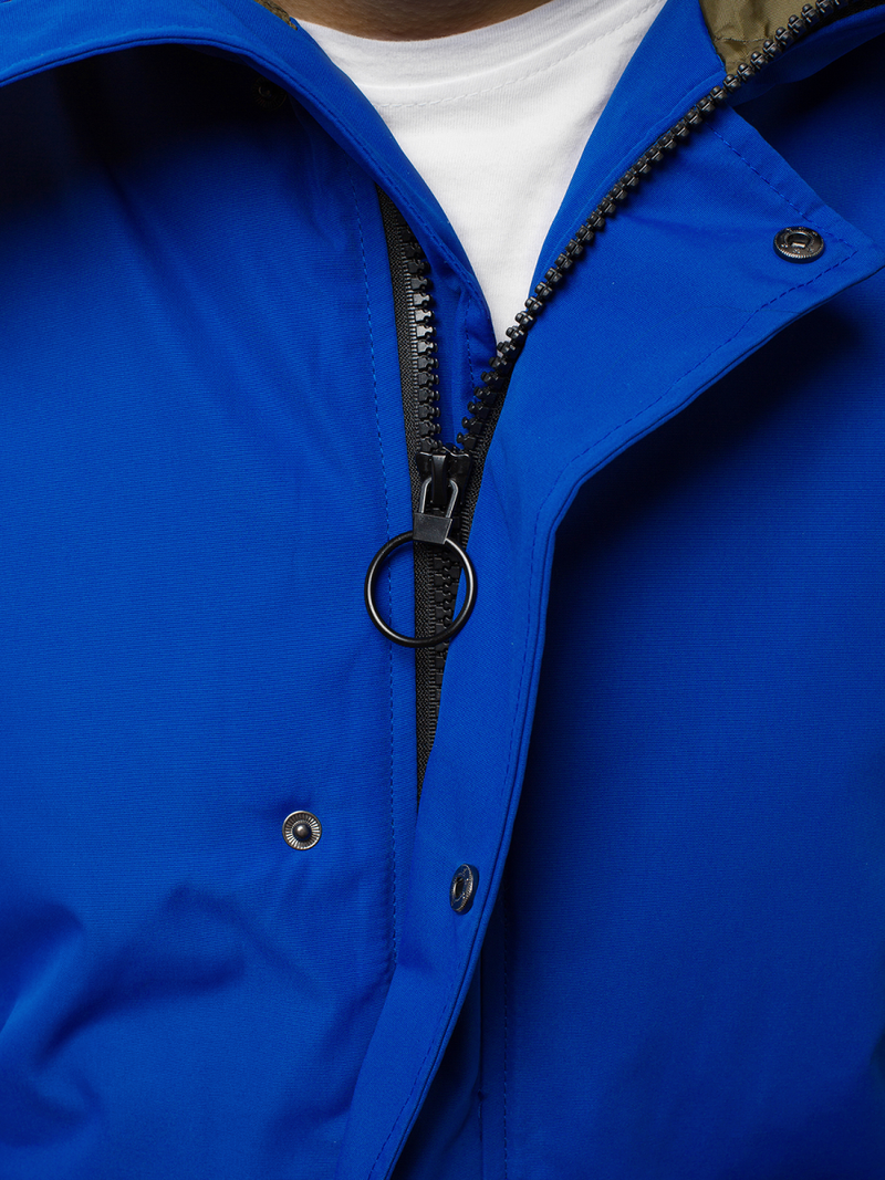 Kurtka zimowa męska niebieska OZONEE JS/2019005