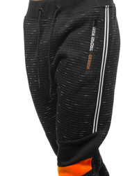 Spodnie dresowe męskie czarne OZONEE JS/K60007