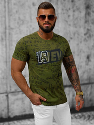 T-shirt męski zielony OZONEE JS/8T961