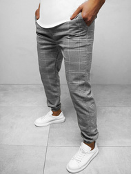 Spodnie męskie chino joggery szare OZONEE DJ/2277/22