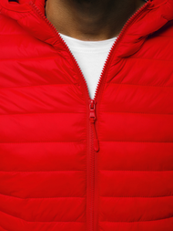 Kurtka męska przejściowa czerwona OZONEE JS/LY35