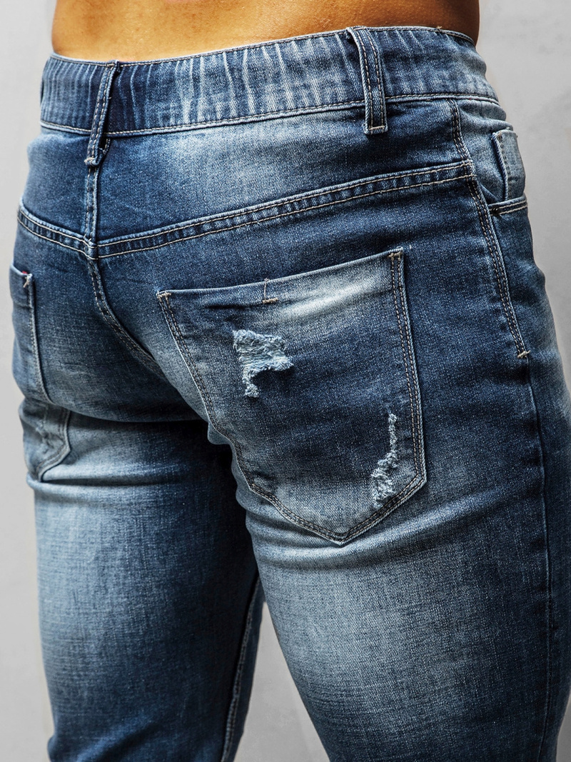 Spodnie jeansowe męskie niebieskie OZONEE NB/MP0005B