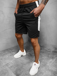 Spodenki dresowe męskie czarne OZONEE JS/68061