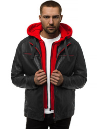 Куртка чоловіча Чорно-Червона OZONEE N/6129Z
