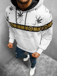 Bluza z kapturem męska biała OZONEE O/HM638