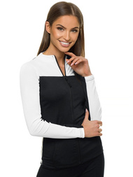 Жіноча Толстовка Чорно-Бiла OZONEE JS/HD149/1