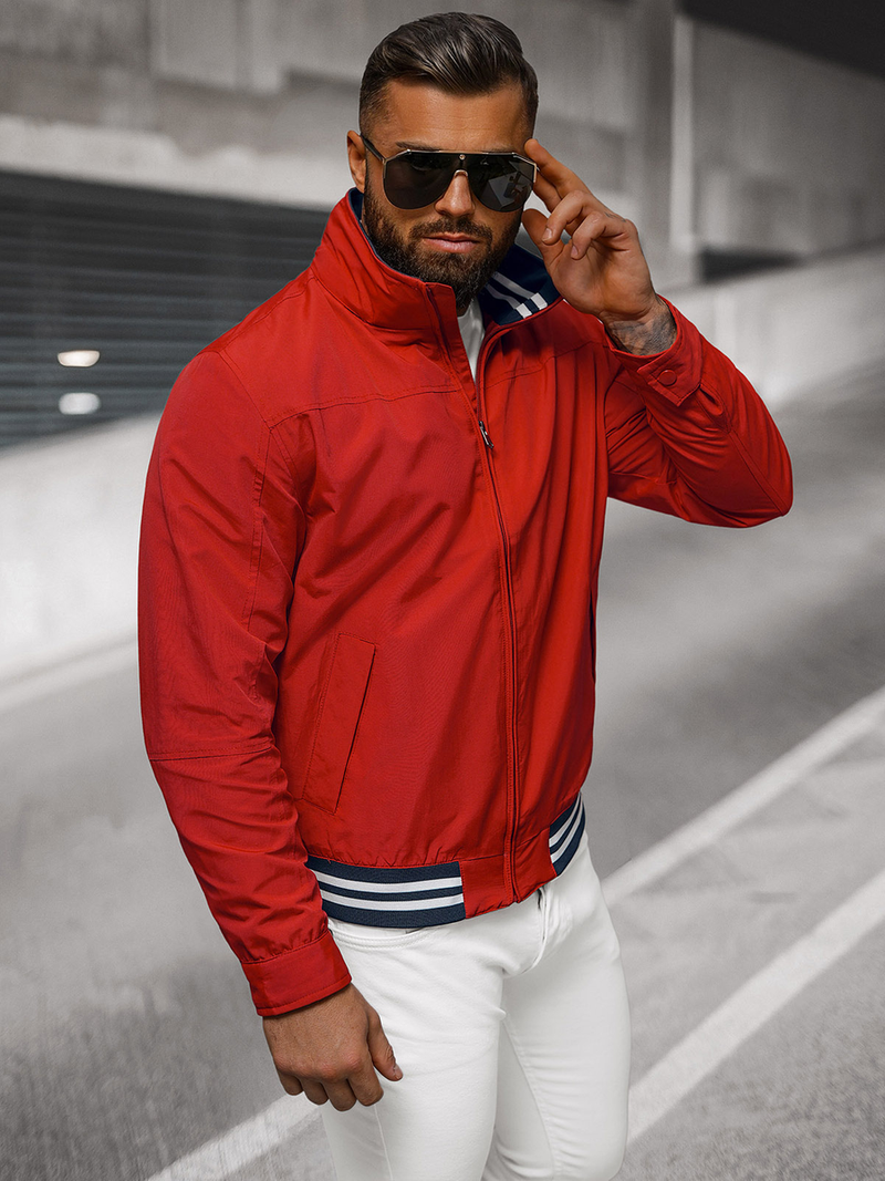 Kurtka męska czerwona OZONEE JS/5M3101/270Z