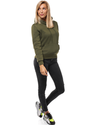 Bluza z kapturem damska khaki OZONEE JS/W02