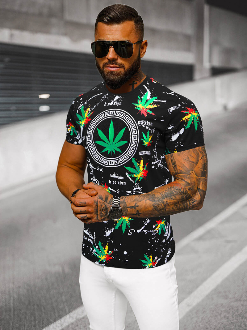 Футболка чоловіча чорна OZONEE O/T131/3