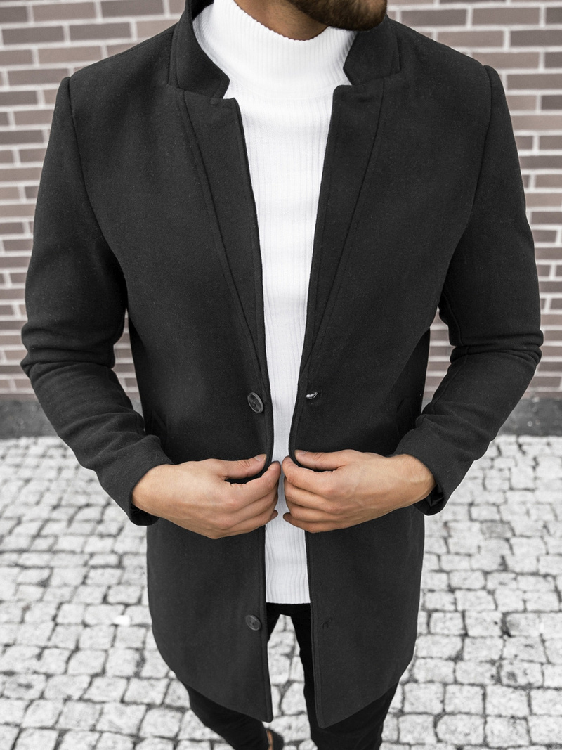 Пальто чоловіче Чорний OZONEE O/5628