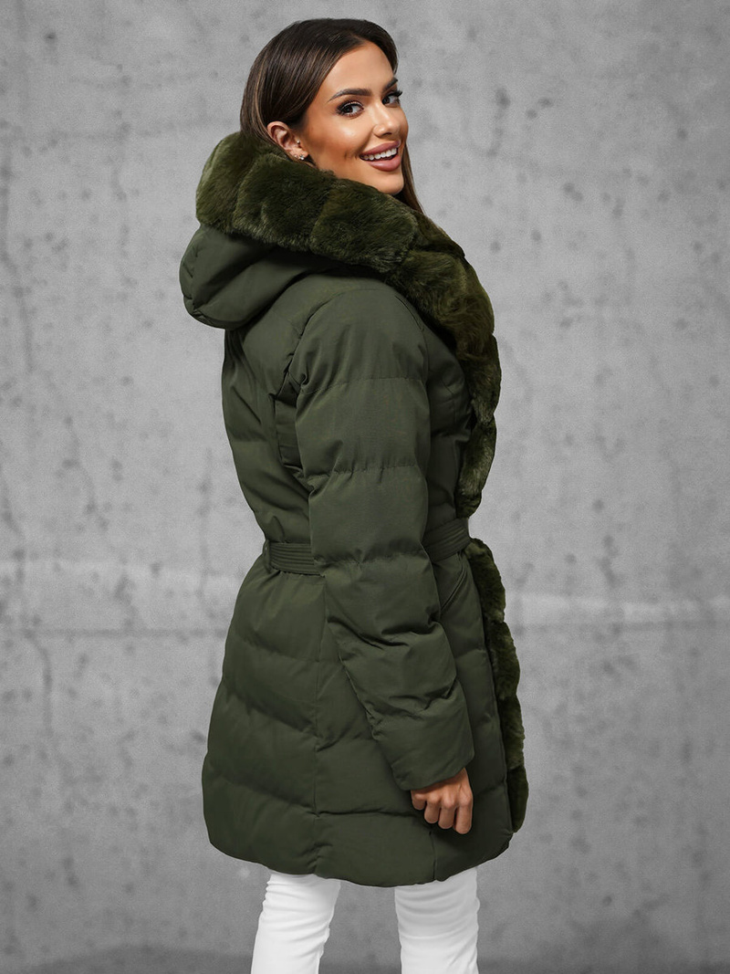 Куртка жіноча Темно-Зелена OZONEE JS/5M3158/136