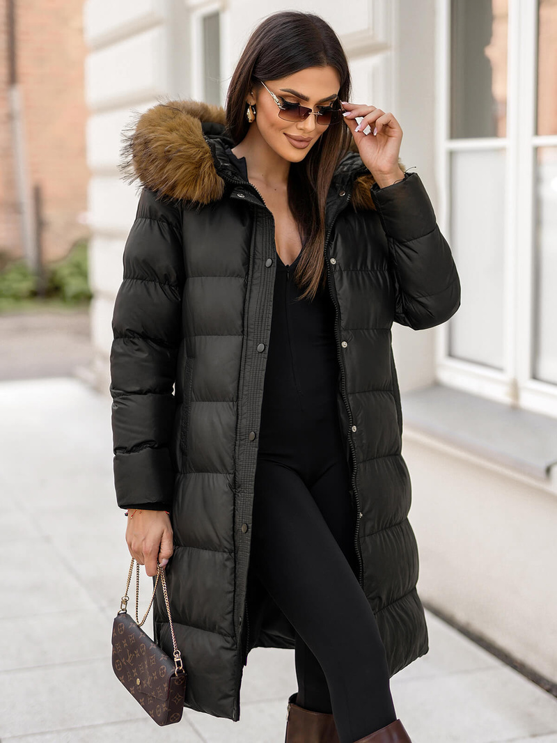 Куртка жіноча чорна OZONEE JS/5M3298/392