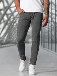 Spodnie jeansowe męskie slim fit grafitowe OZONEE NB/MP0192GSZ