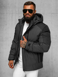 Kurtka zimowa męska grafitowa OZONEE JS/91M9902/105Z